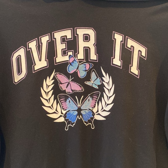 Urban Kids Hoodie, elastic waist with tie, Over It - Picture 2 of 10